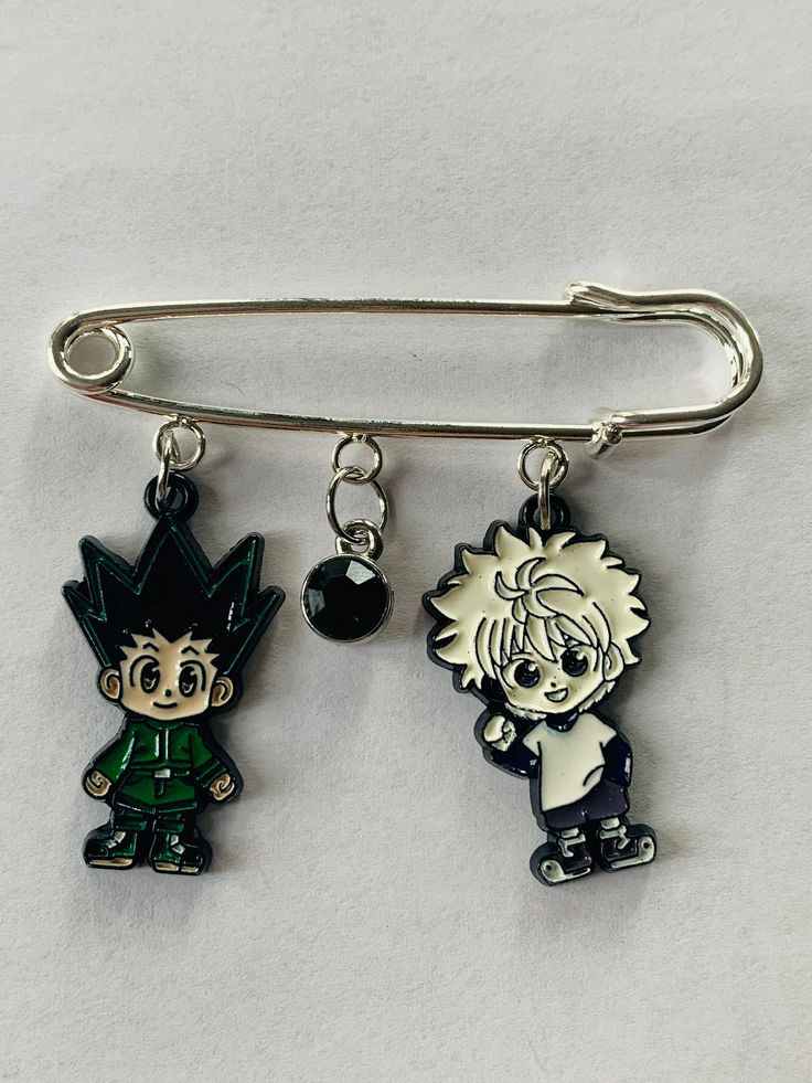 Safety Pins with Charms